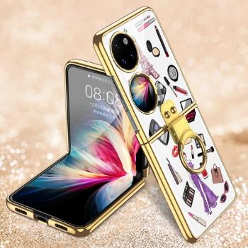 GKK GLASS Ochranný kryt s držiakom Huawei P50 Pocket COSMETICS