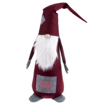 Gnom de Crăciun Glimsy roșu, 25 x 95 cm