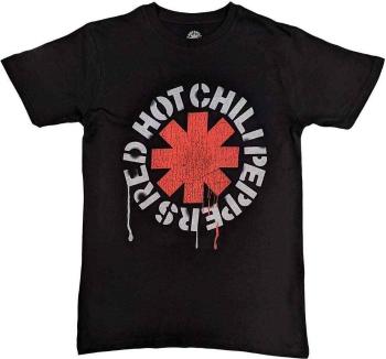 Red Hot Chili Peppers Tričko Stencil Unisex Black S