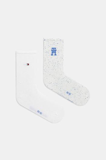 Ponožky Tommy Hilfiger 2-pak dámske, biela farba, 701232609