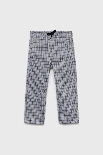 Detské nohavice Abercrombie & Fitch šedá farba, vzorované