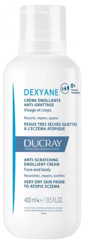 Ducray Emolienčný krém pre suchú pokožku so sklonom k atopickému ekzému Dexyane (Anti-Scratching Emollient Cream) 400 ml