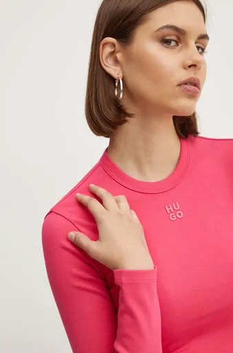 Tričko s dlhým rukávom HUGO Dafilomena_3