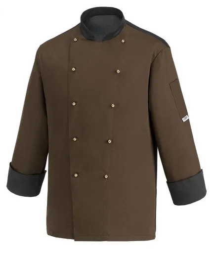 EGOCHEF Kuchársky rondon EGOchef - hnedý s lemovaním 4XL