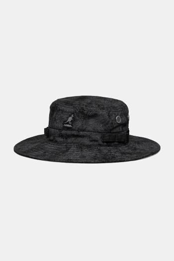 Bavlnený klobúk Kangol SALVAGED OUTDOOR čierna farba, bavlnený, K5437.BK001