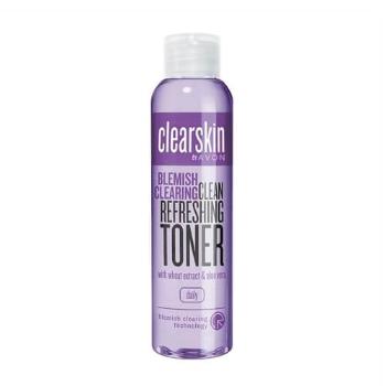 Avon Čistiaca pleťová voda proti akné s kyselinou salicylovou, s výťažkom z pšenice a aloe vera Clearskin (Clean Refreshing Toner) 100 ml