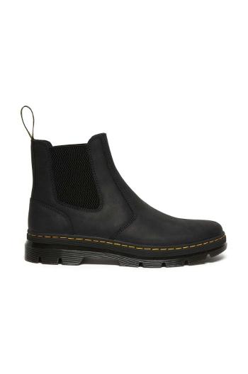 Topánky chelsea Dr. Martens Embury čierna farba, na plochom podpätku, DM26002001
