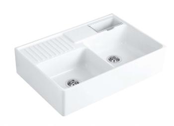 VILLEROY & BOCH VILLEROY & BOCH - Dřezy Keramický drez 90x63 cm, CeramicPlus, alpská biela 632391R1