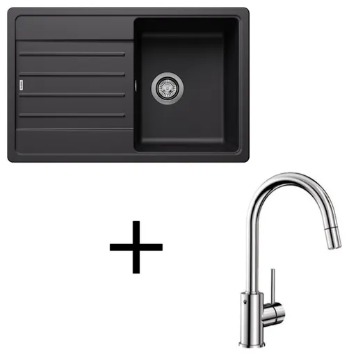 Blanco set Legra 45 S + Mida-S chrom sivý vulkán