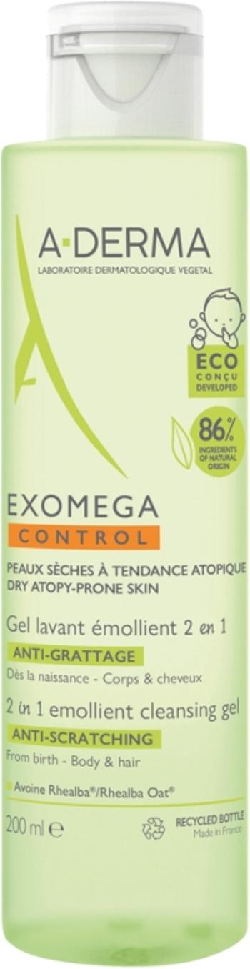 A-DERMA Čistiaci gél pre suchú pokožku so sklonom k atópii 2v1 Exomega Control (Cleansing Gél) 200 ml