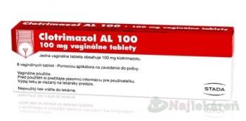 Clotrimazol AL 100 tbl vag 100 mg 1x6 ks