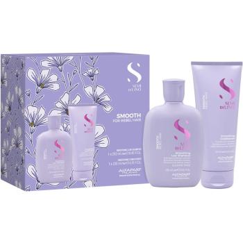 Alfaparf Milano Semi di Lino Smooth Kit sada pre nepoddajné a krepovité vlasy