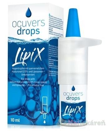 Ocuvers drops LipiX očné kvapky s HA 0,15% a lipozómami 10 ml