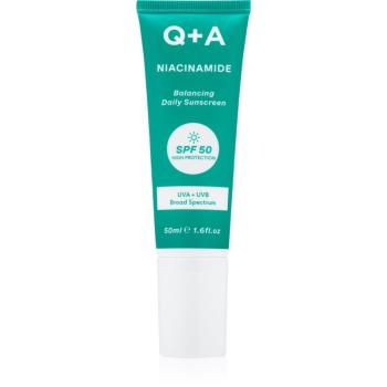 Q+A Niacinamide ochranný krém na tvár SPF 50 50 ml