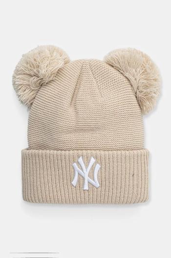 Čiapka New Era NEW YORK YANKEES béžová farba, 60565265