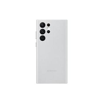 Samsung Galaxy S22 Ultra 5G Kožený zadný kryt svetlo sivý (EF-VS908LJEGWW)