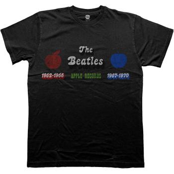 The Beatles tričko Apple Years Red & Blue Čierna XXL