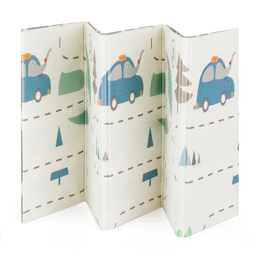 PETITE&MARS Podložka na hranie skladacia Campy Cars&Arabesca