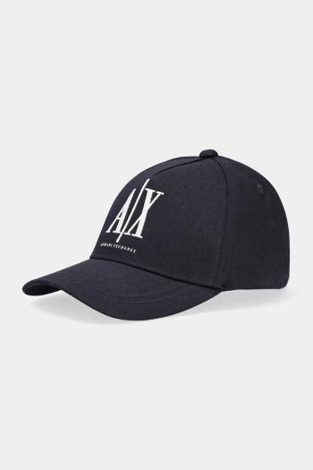 Bavlnená šiltovka Armani Exchange čierna farba, s nášivkou, XM000811 AF13343