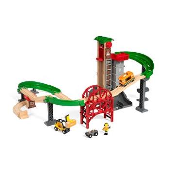 Brio World 33887 Súprava Sklad so zdvíhacím a nakladacím zariadením (7312350338874)