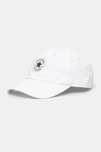 Bavlnená šiltovka Converse béžová farba, s nášivkou, 10027421-A18