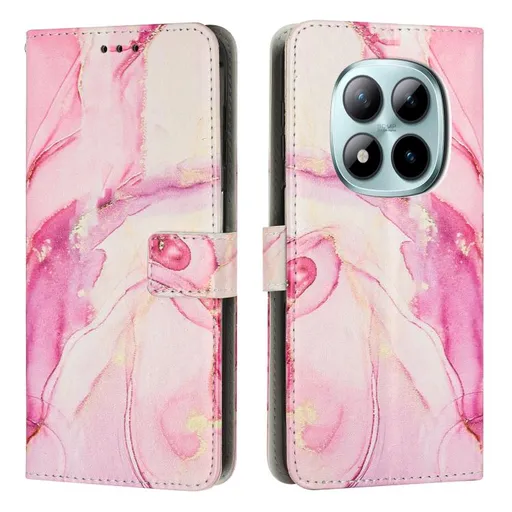 ART MARBLE Peňaženkový kryt pre Xiaomi Redmi Note 15 Pro ROSE GOLD