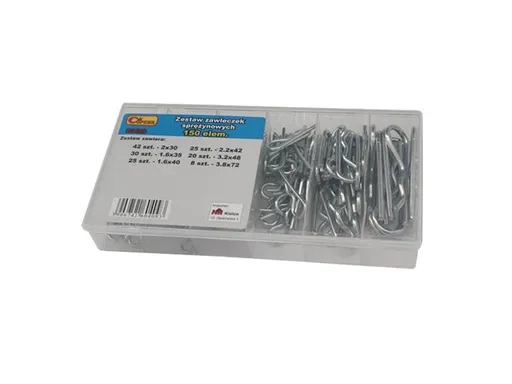 Sada pružinových závlačiek AVOSS G0409 150ks