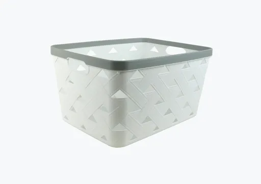 MAKRO - Košík úložný 21,5x15,5cm, biely