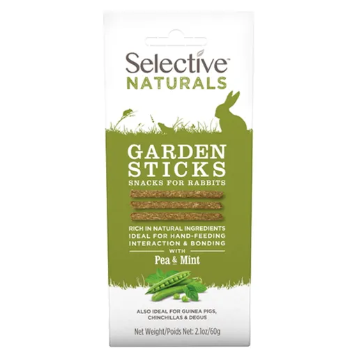 SUPREME Selective naturals snack garden sticks hrášok s mätou 60 g