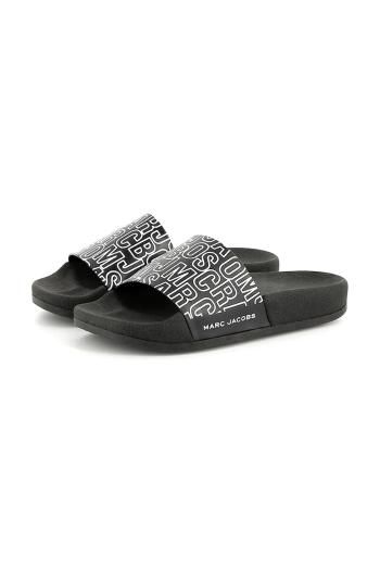 Detské šľapky Marc Jacobs čierna farba, W60404