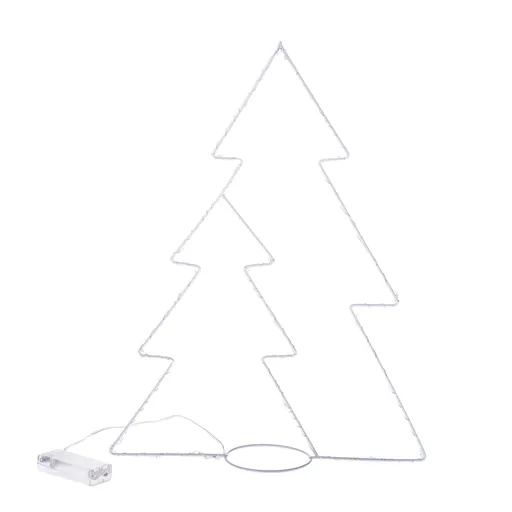 Vianočná svietiaca dekorácia stromčeky, 45 x 33 cm, 25 LED
