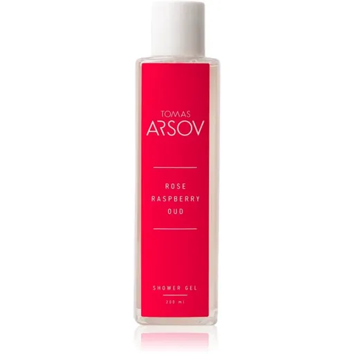 Tomas Arsov Rose Raspberry Oud parfumovaný sprchovací gél s malinami 200 ml