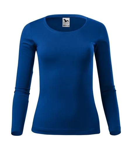 MALFINI Dámske tričko s dlhým rukávom Fit-T Long Sleeve - Kráľovská modrá | 2XL