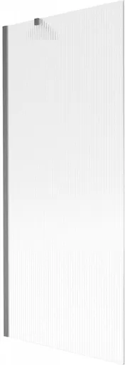 MEXEN/S - Next vaňová zástena FIX 80 x 150, prúžky, grafit kartáčovaná 895-080-000-00-09-66