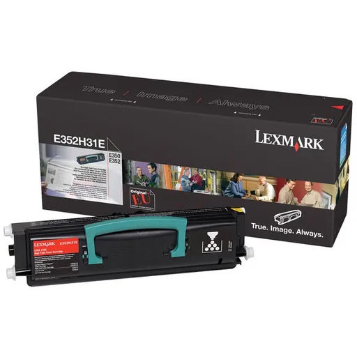 LEXMARK E352H31E - originálny toner, čierny, 9000 strán