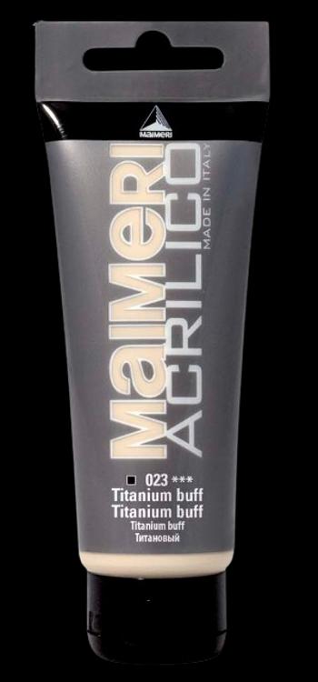MAIMERI ACRILICO - Akrylové farby 023 - titanium buff, 0,2 L