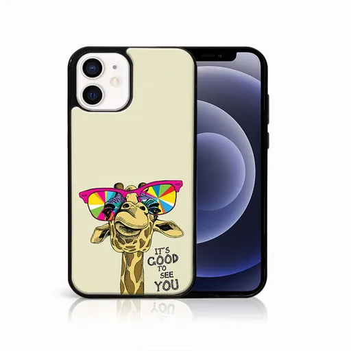 MY ART Ochranný obal pre Apple iPhone 12 mini GIRAFFE (180)