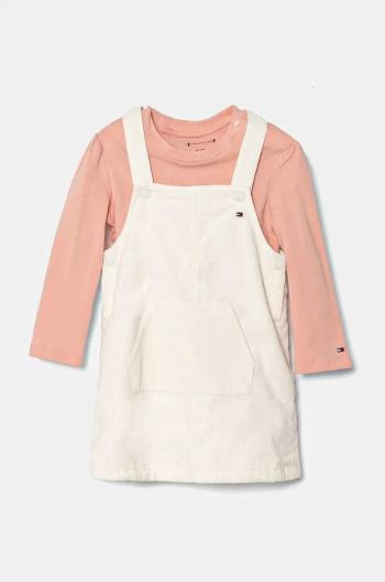 Sada pre bábätká Tommy Hilfiger biela farba, KN0KN01947