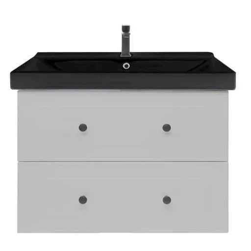 Kúpeľňová skrinka s umývadlom Naturel Forli 80x53x46 cm v šedej farbe mat FORLI80GMUVERB