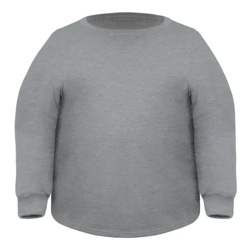 Miners Mate supersize Nadrozmerná mikina bez kapucne Unisex - Šedý melír | 4XL