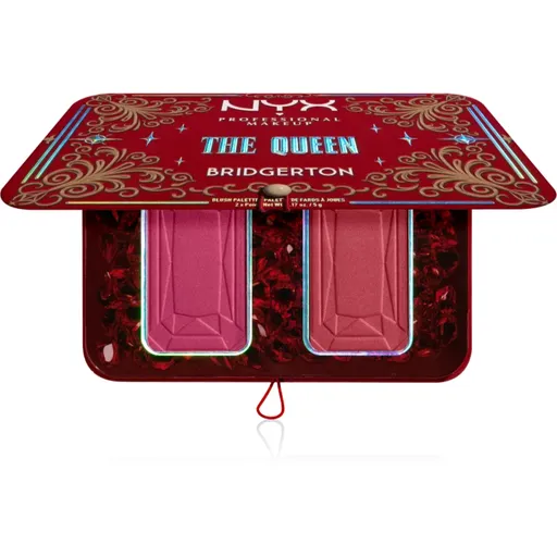 NYX Professional Makeup Bridgerton Royal Blush paleta líceniek odtieň 03 The Queen 2x5 g