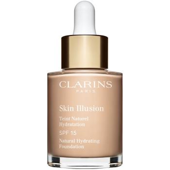 Clarins Skin Illusion Natural Hydrating Foundation rozjasňujúci hydratačný make-up SPF 15 odtieň 102.5C Porcelain 30 ml