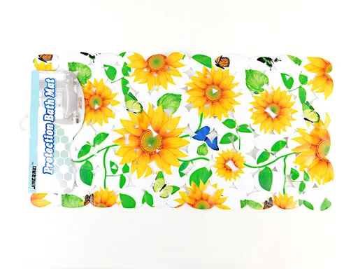 MAKRO - Podložka do vane 34x68cm, dekor kvety