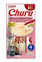 Churu Cat Senior 10+ Tuňák s lososom 4x14g 3 + 1 ZADARMO