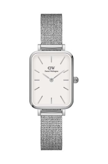 Hodinky Daniel Wellington Quadro Pressed dámske, strieborná farba