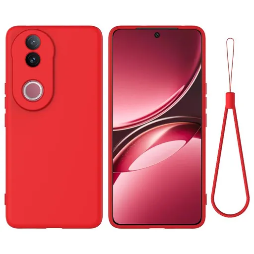 RUBBER Ochranný obal pre Vivo V50 5G červený