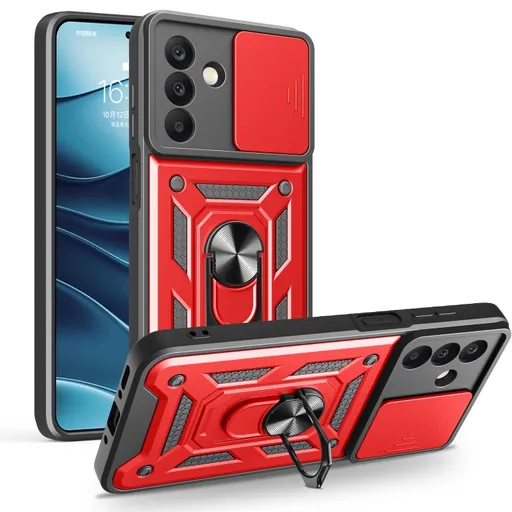 RING CAMERA Kryt s držiakom pre Samsung Galaxy A26 červený