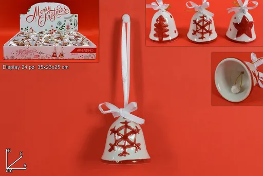 MAKRO - Zvonček vianočny 5cm rôzne motívy