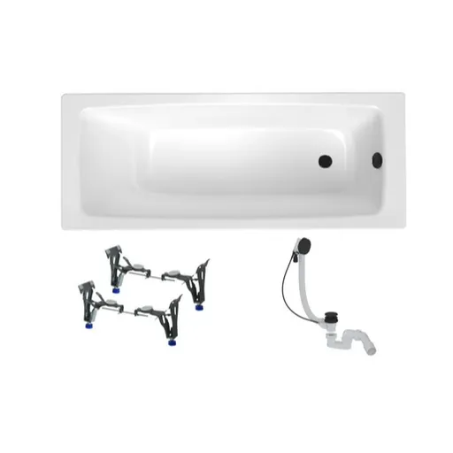 Obdĺžniková vaňa SAT Feel 160x70 cm smaltovaná oceľ ľavá aj pravá SATBVFEEL1608