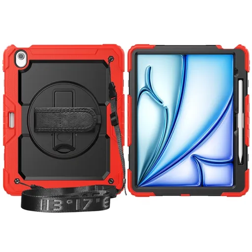 SOLID 360 Odolný obal pre Apple iPad Air 13 2025 / Air 13 2024 červený